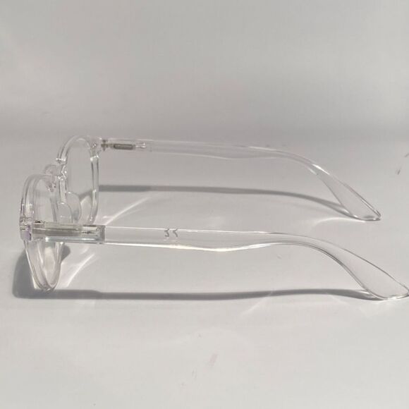 Reading Glasses 1.50 Sleek Sleek Shiny Clear Round NWT - Picture 3 of 8